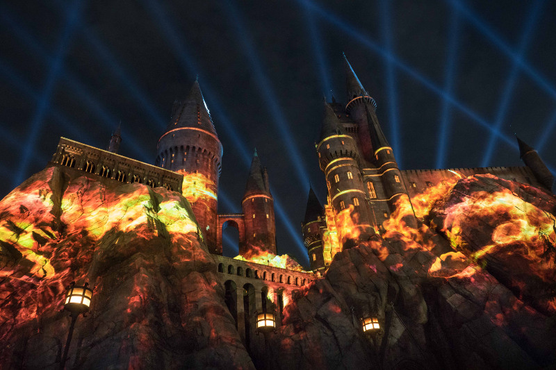 Light show at Universal Studios