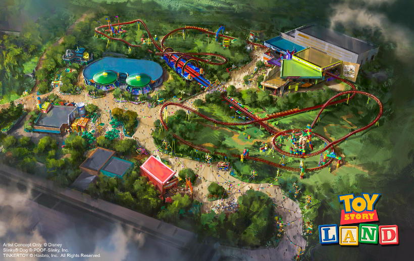 toy story land florida aerial