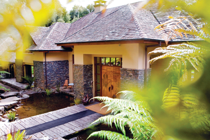 The exterior of the Treetops Lodge