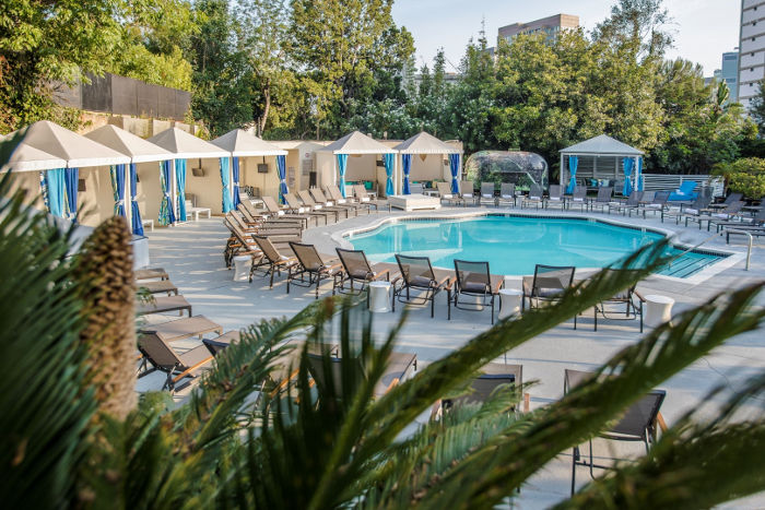 W hotel pool los angeles