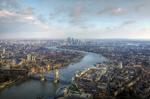 London birds eye view