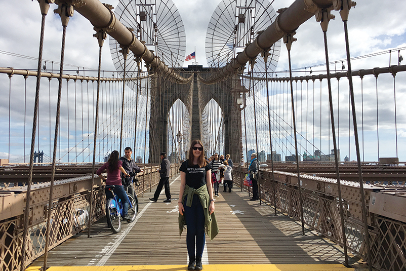 FC travel expert Vanessa Caton Brooklyn Bridge
