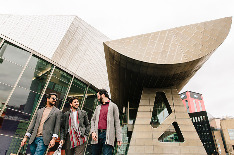 Shopping at the Lowry Centre in Salford Quays, Manchester
