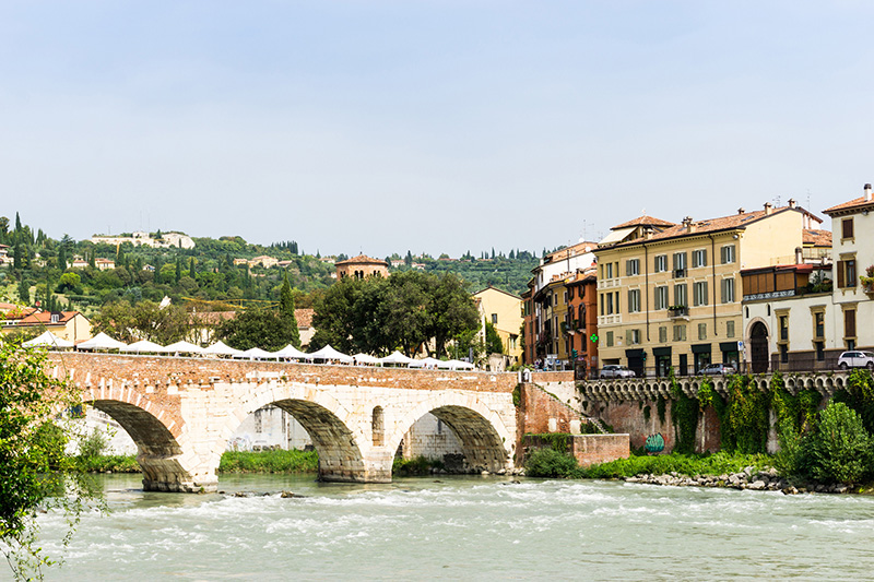 ponte pietra bridge in verona