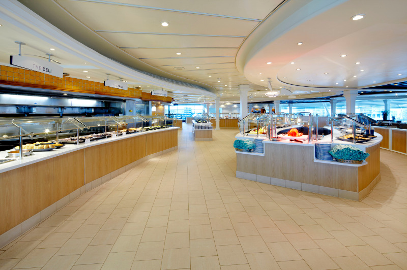 Windjammer Cafe on board Royal Caribbean's Voyager of the Seas cruise ship.