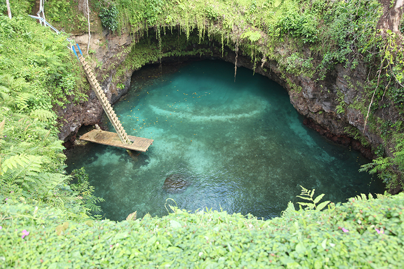 To Sua ocean trench in Samoa.