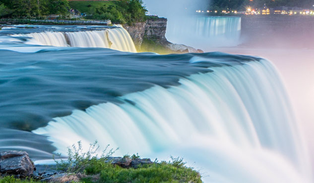 Niagara Falls at sunset