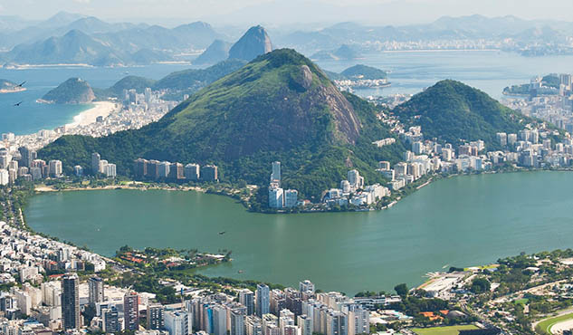 Aerial View of Ipanema Beach, Rio de Janeiro, Brazil