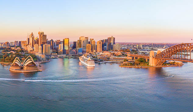 Aerial view of Sydney